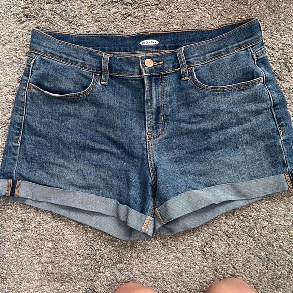 Old Navy Pants - Old Navy Women's Dark Blue Denim Shorts
